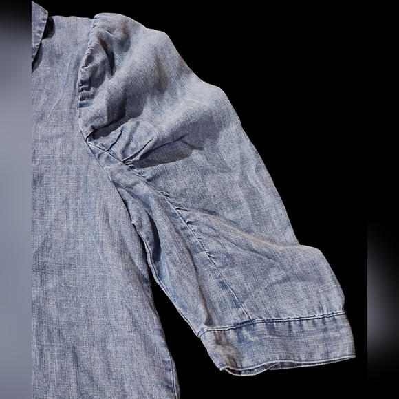 Splendid Women's Serena Long Sleeve Shirt Blue Small NEW - Picture 6 of 10